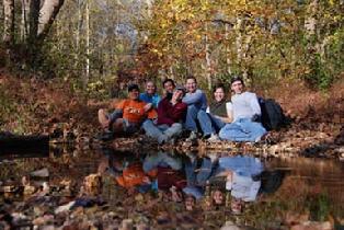 Taking a break at the creek